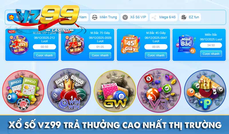 TRANG CHỦ 146 Xổ số VZ99 trả thưởng cao nhất thị trường